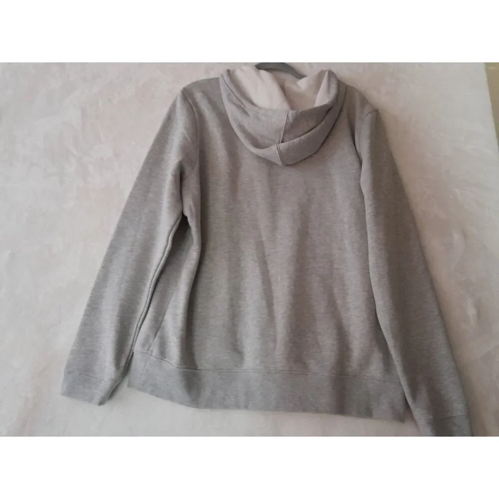 New Champion Mens Hoodie Outdoor Classic Athleisure Pocket Large Gray